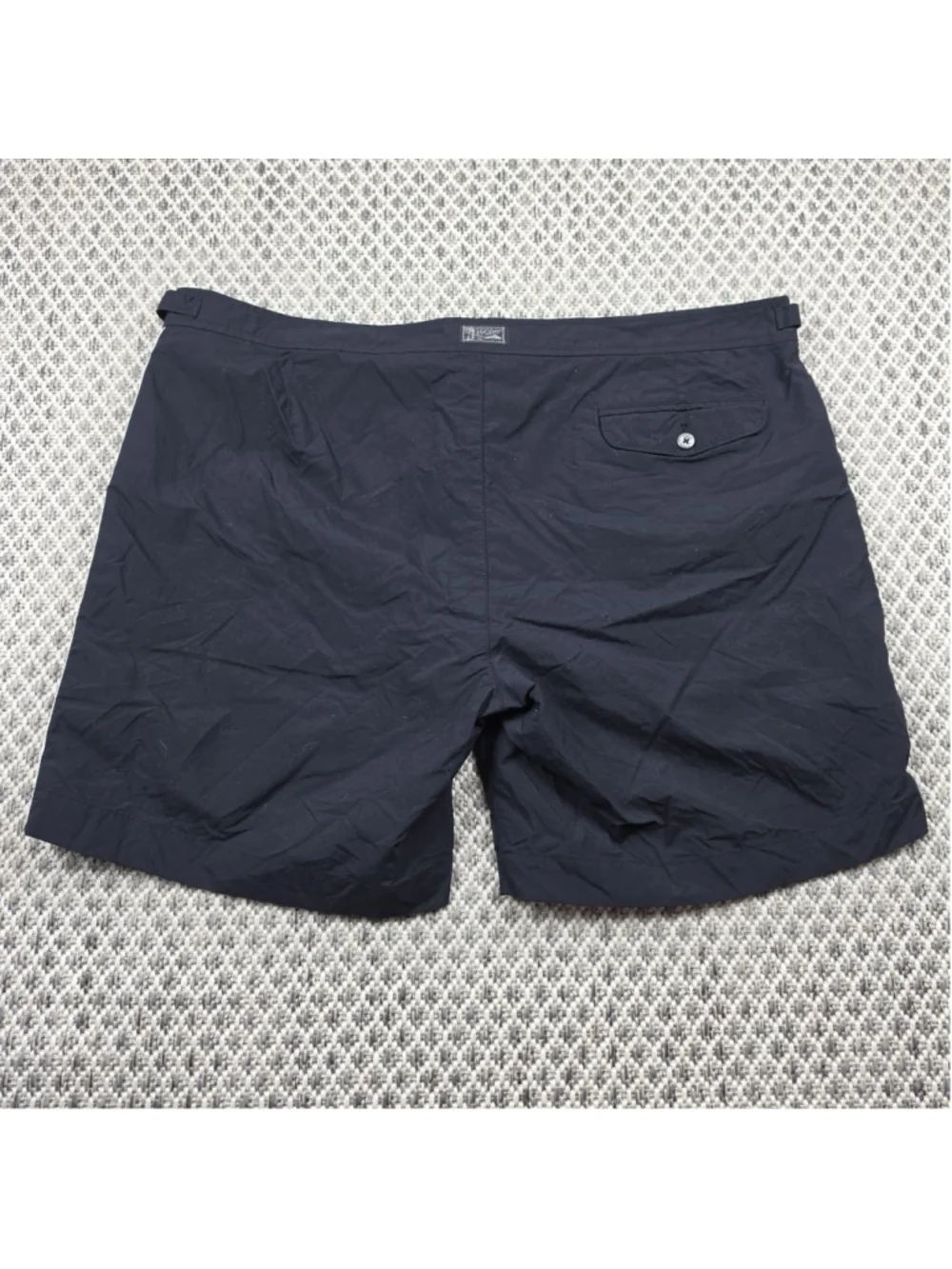 Polo Ralph Lauren Swim Trunks Mens 40 Black Side Stripe Surf Board Shorts
